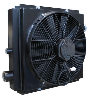 Aleta resistente de la placa del cambiador de calor del aceite hidráulico para el excavador con la fan