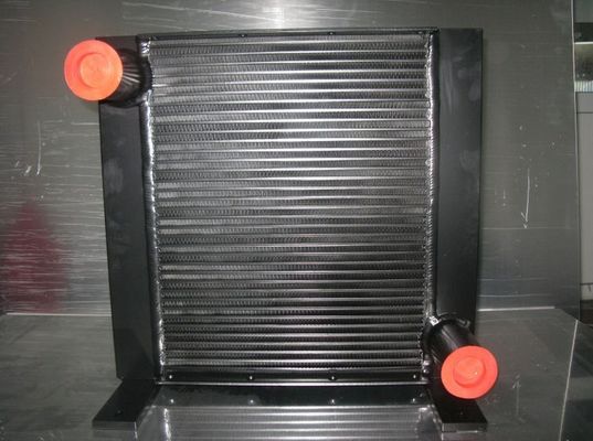 Aleta de la placa negra que suelda el cambiador de calor del aceite hidráulico para el excavador/el rodillo vibrátil