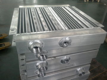 El aluminio soldó la placa y el cambiador de calor de la aleta, refrigerador de aire del aceite del compresor del tornillo