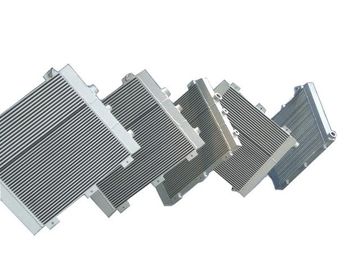 Placa soldada vacío del cambiador de calor del compresor de aire - radiador de aluminio del aceite de la aleta