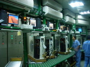 Cadena de producción electrónica del acondicionador de aire