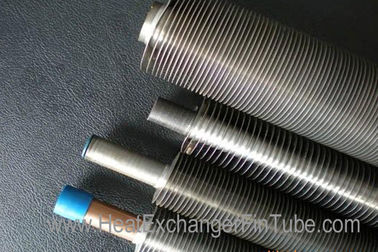 OD2”, caldera inconsútil sólida de P235GH TC1/2/tubo aletado de aluminio del refrigerador de aire/Fintube